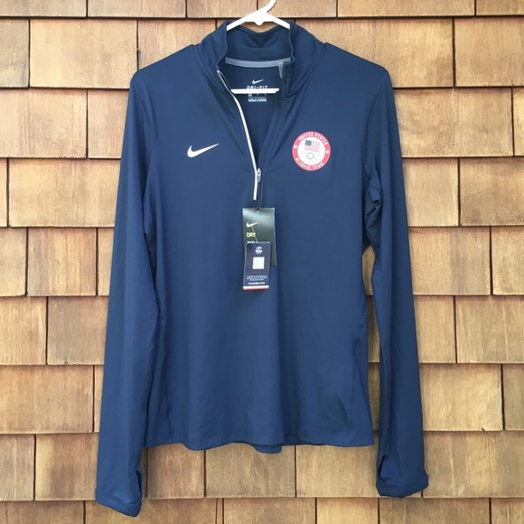 navy nike half zip